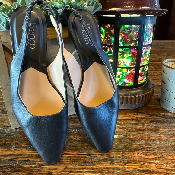 Franco Sarto Brielle Stylish Shoes Flats 7 Slingback Black - Picture 10 of 10